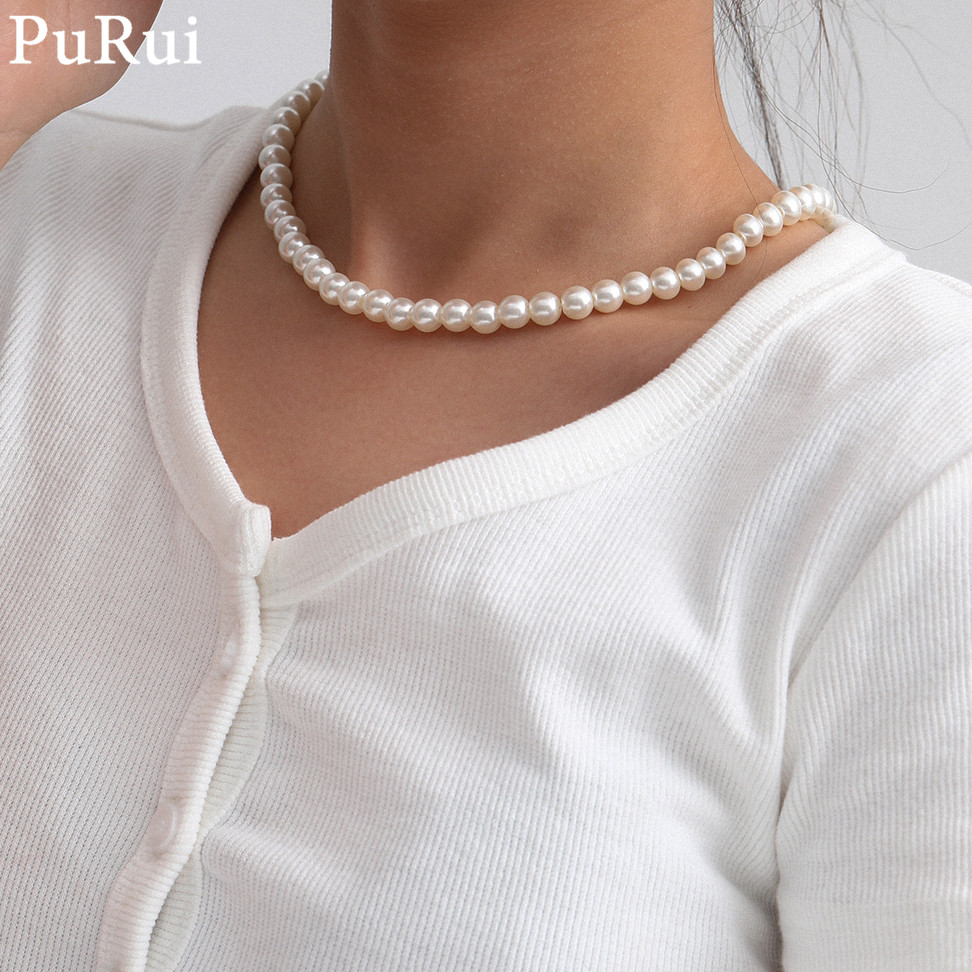 الحد الأدنى تقليد اللؤلؤ المخت - مراجعة Pearl Choker Necklace Vintage وسعره