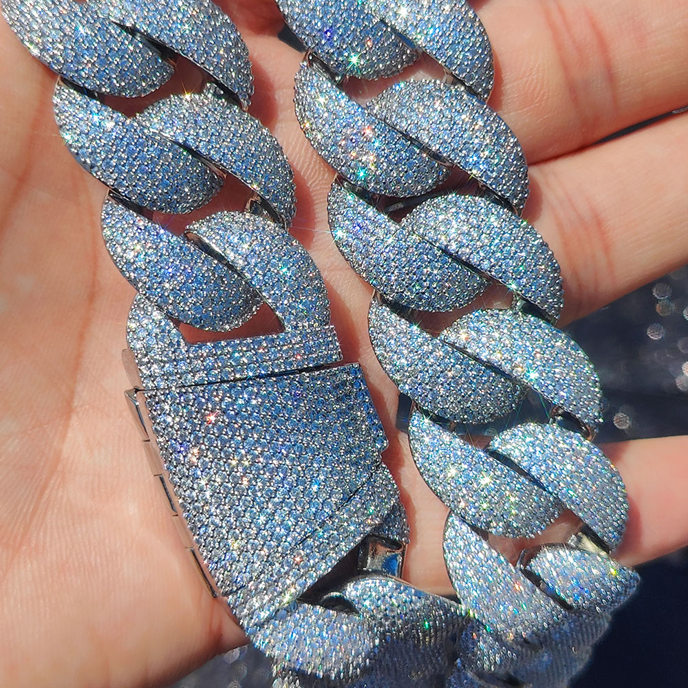 سلسلة كوبية فاخرة مرصعة بالكام - مراجعة Cuban Link Chain 12Mm وسعره
