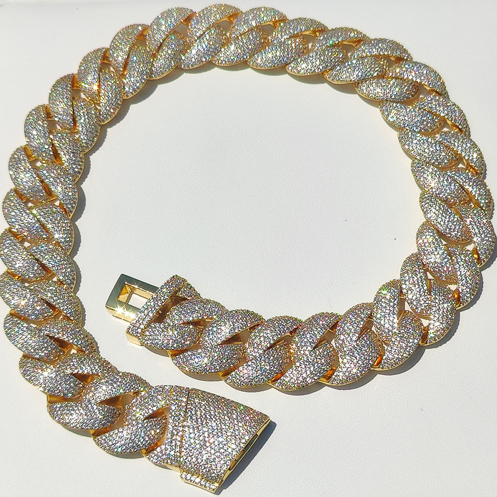 سلسلة كوبية فاخرة مرصعة بالكام - مراجعة Cuban Link Chain 12Mm وسعره