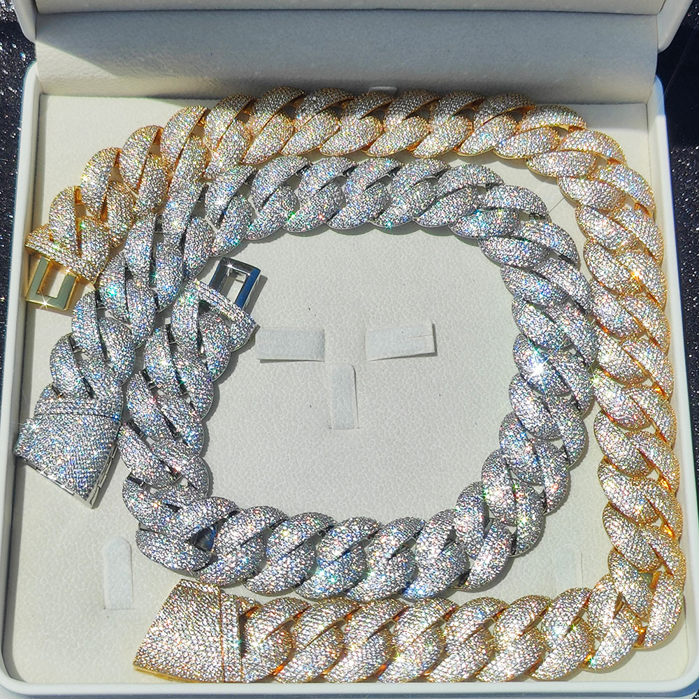 سلسلة كوبية فاخرة مرصعة بالكام - مراجعة Cuban Link Chain 12Mm وسعره
