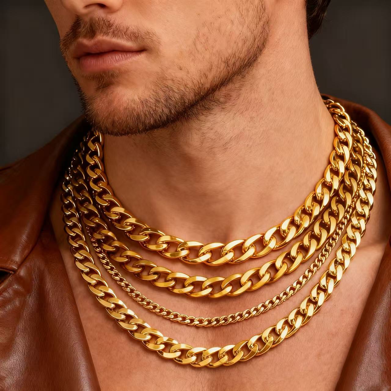 قلادة سلسلة كوبية من الفولاذ ا - مراجعة Cuban Link Chain 12Mm وسعره
