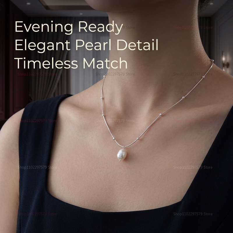 قلادة من اللؤلؤ الطبيعي للنساء - مراجعة Pearl Choker Necklace Vintage وسعره