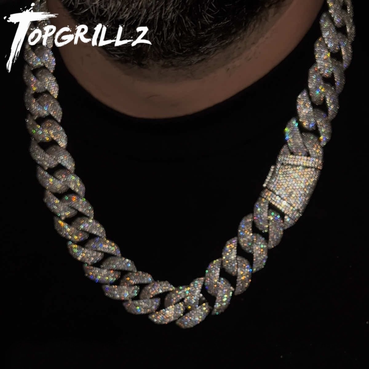 سلسلة كوبية TOPGRILLZ بعرض 24  - مراجعة Cuban Link Chain 12Mm وسعره