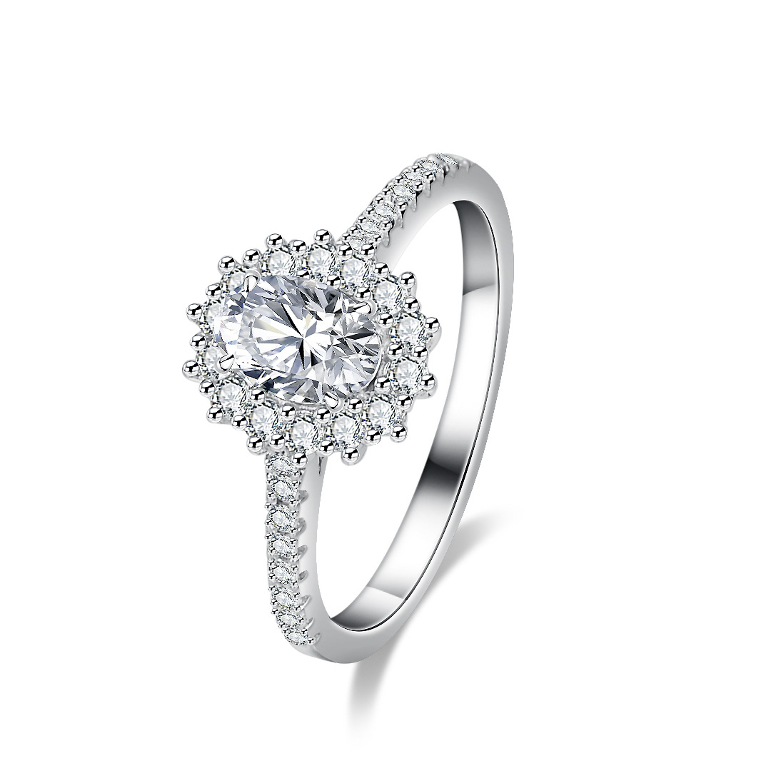 خاتم مويسانيتي فضائي للنساء، ط - مراجعة Moissanite Engagement Ring 1 Carat وسعره