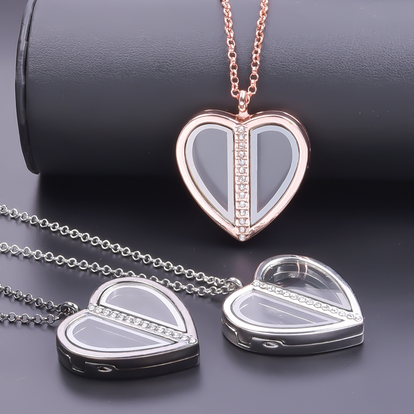 المغناطيس قلادة مدلاة بشكل قلب - مراجعة Heart Locket Necklace Photo وسعره