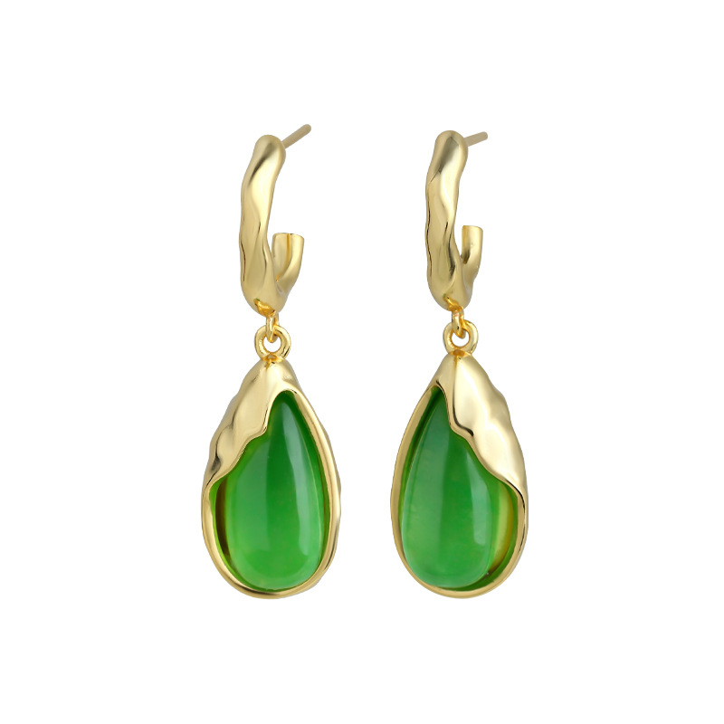 أقراط قطرة الماء من اليشم الأخ - مراجعة Earrings وسعره
