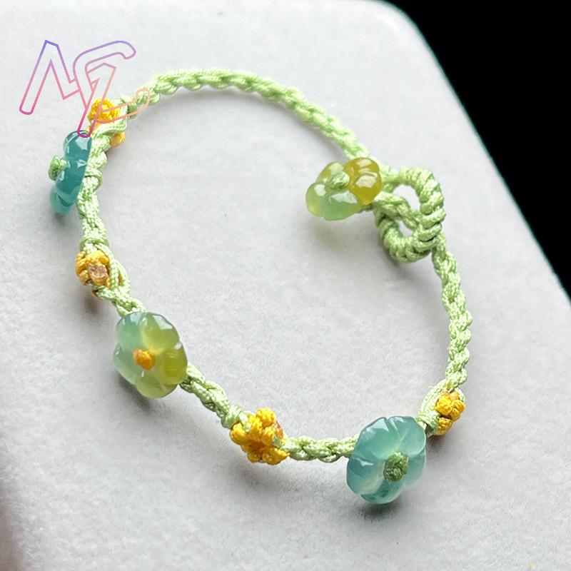 ميانمار الجاديت زهرة سوار مصمم - مراجعة Bracelets وسعره