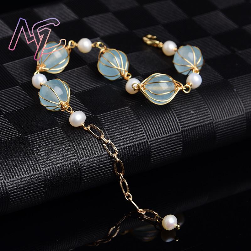الأزرق الطبيعي اليشم الخرزة ال - مراجعة Earrings وسعره