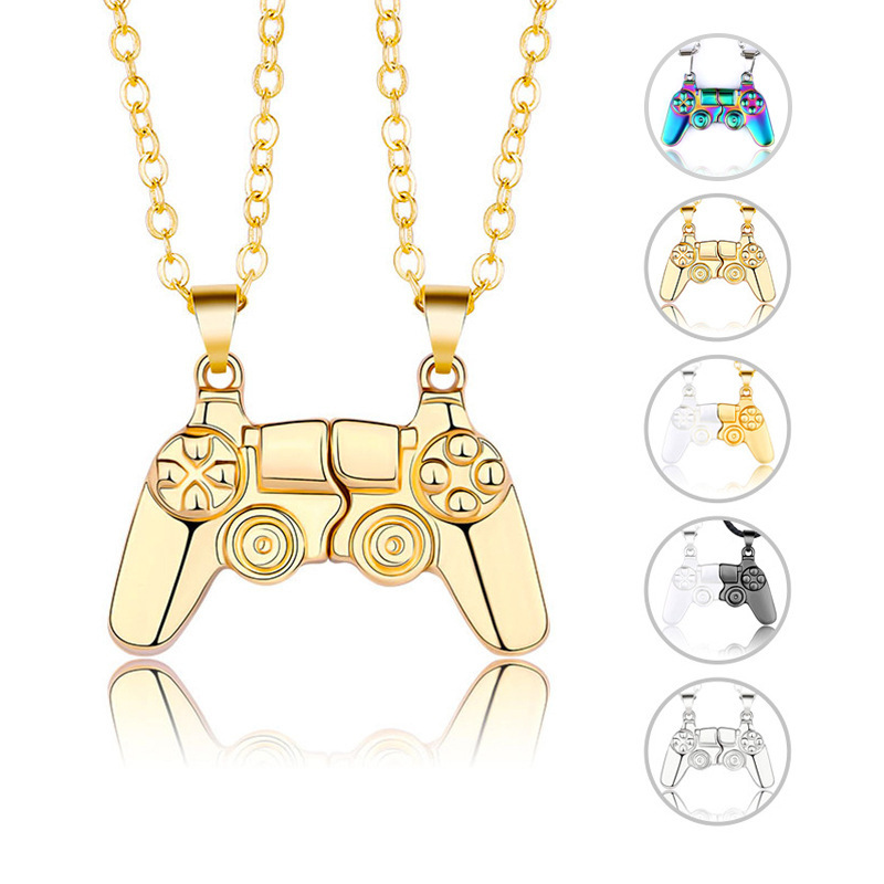 مجموعة قلادة وسوار بتصميم يد ا - مراجعة Magnetic Couple Matching Necklaces وسعره