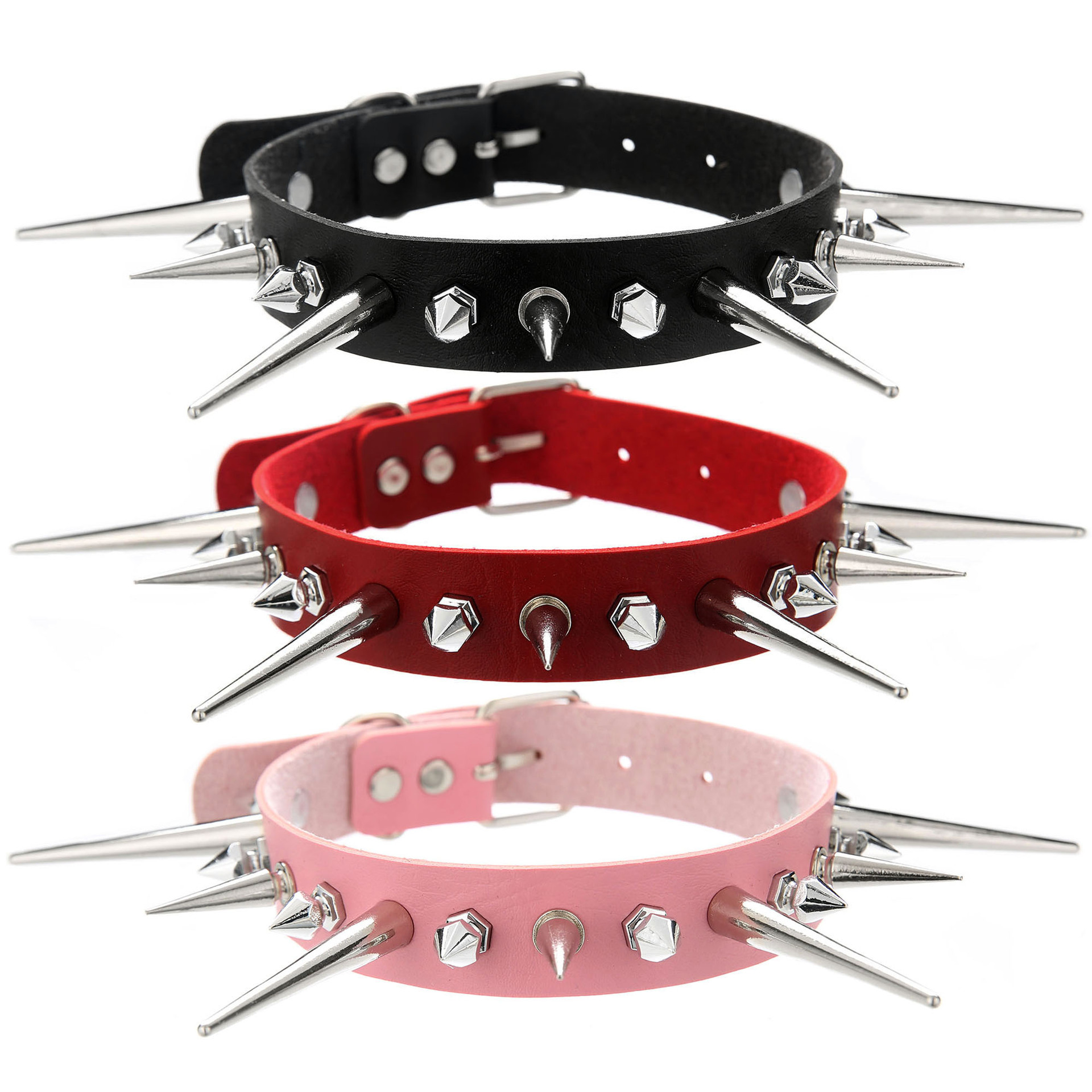 القوطي طويل سبايك المختنق الشر - مراجعة Goth Punk Spike Choker وسعره