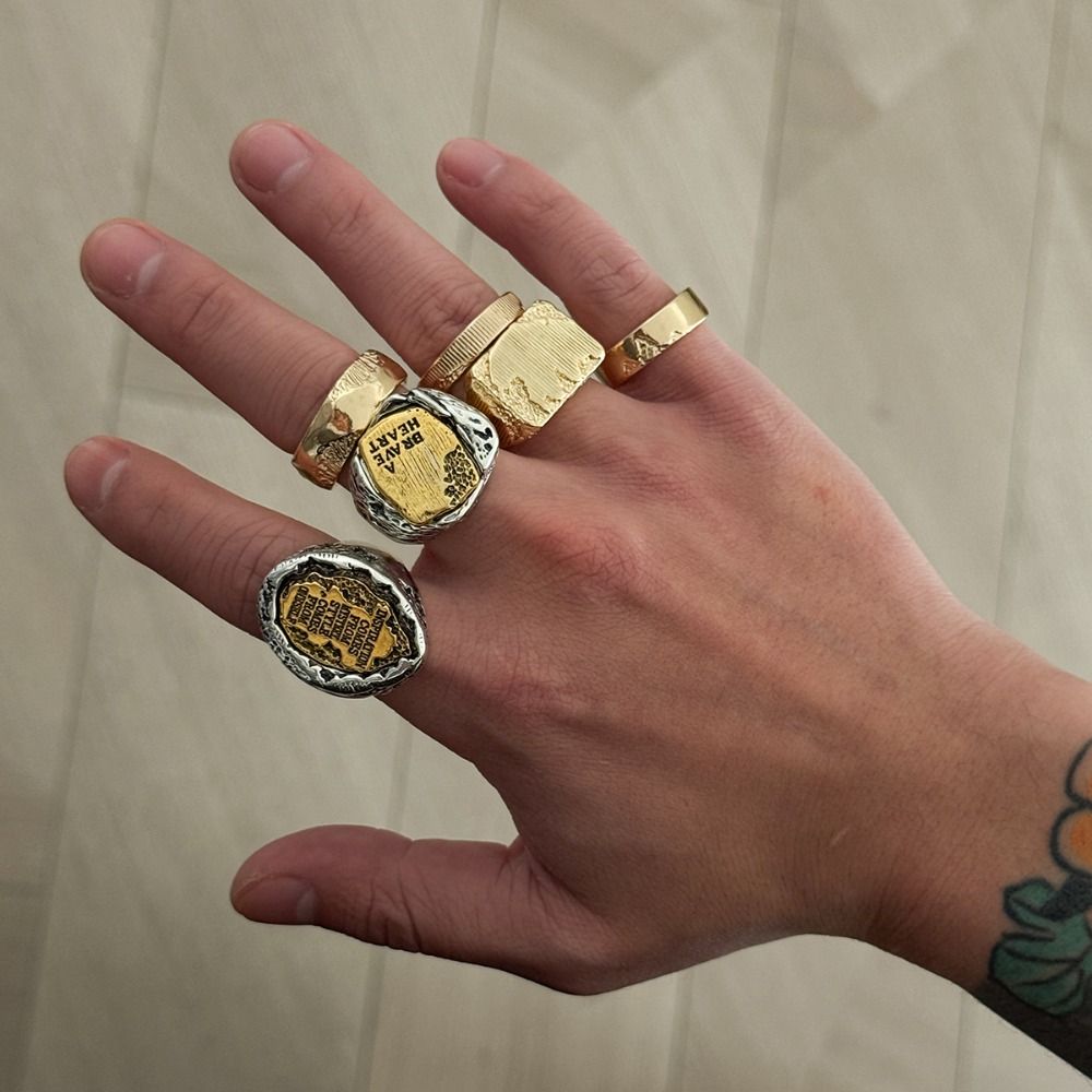 مجموعة خواتم للأصابع، 6 قطع/مج - مراجعة Vintage Punk Knuckle Rings Set وسعره